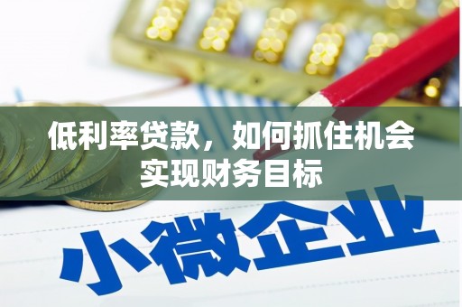 民勤低利率贷款，如何抓住机会实现财务目标