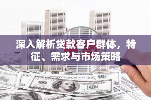 民勤深入解析贷款客户群体，特征、需求与市场策略