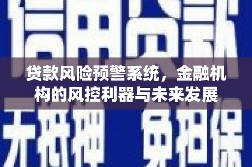 民勤贷款风险预警系统，金融机构的风控利器与未来发展