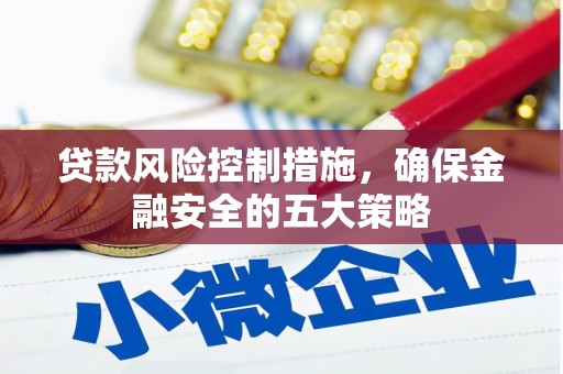 民勤贷款风险控制措施，确保金融安全的五大策略