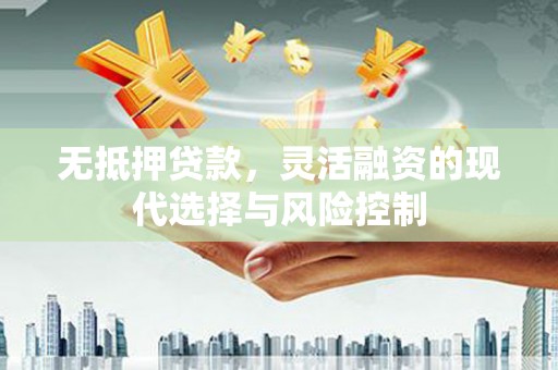 民勤无抵押贷款，灵活融资的现代选择与风险控制