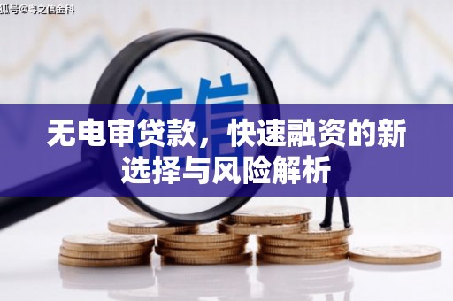 民勤无电审贷款，快速融资的新选择与风险解析