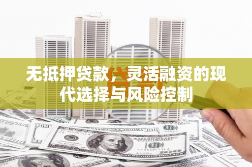 民勤无抵押贷款，灵活融资的现代选择与风险控制
