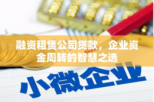 民勤融资租赁公司贷款，企业资金周转的智慧之选
