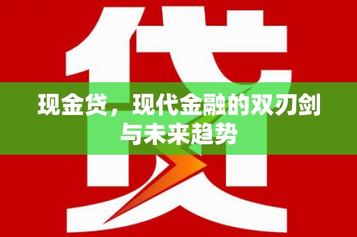 民勤现金贷，现代金融的双刃剑与未来趋势