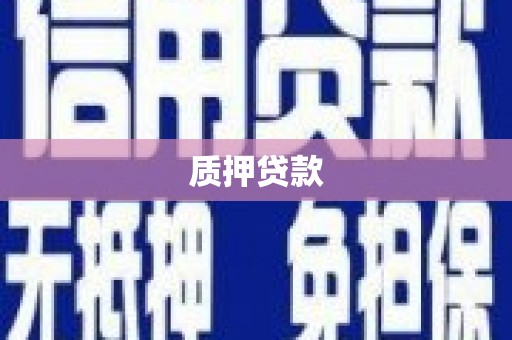 民勤质押贷款