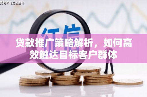民勤贷款推广策略解析，如何高效触达目标客户群体