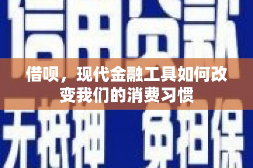 民勤借呗，现代金融工具如何改变我们的消费习惯
