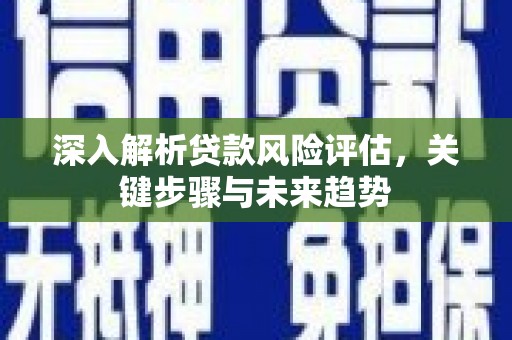 民勤深入解析贷款风险评估，关键步骤与未来趋势