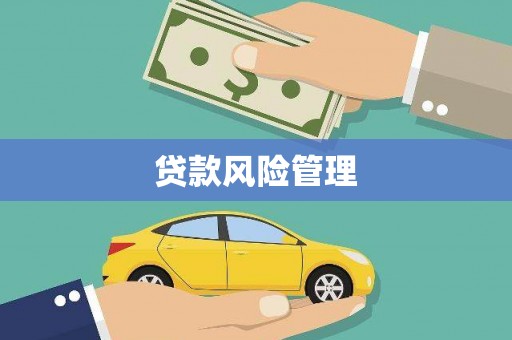 民勤贷款风险管理