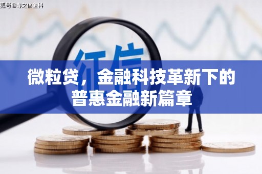 民勤微粒贷，金融科技革新下的普惠金融新篇章