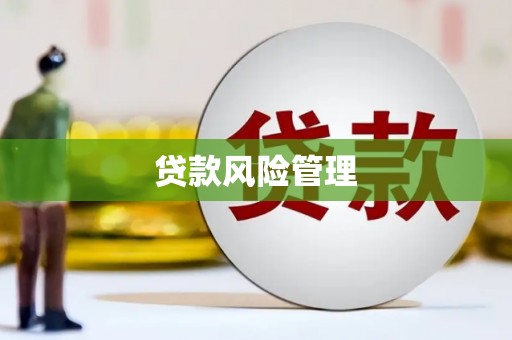 民勤贷款风险管理