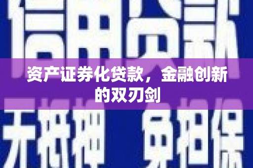 民勤资产证券化贷款，金融创新的双刃剑