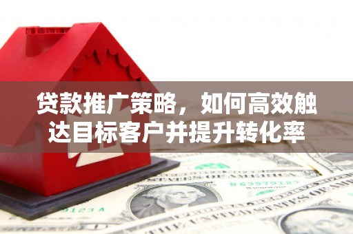 民勤贷款推广策略，如何高效触达目标客户并提升转化率