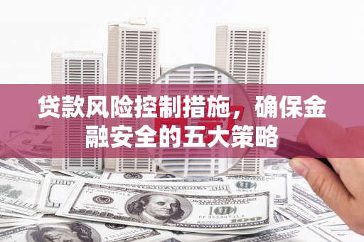 民勤贷款风险控制措施，确保金融安全的五大策略