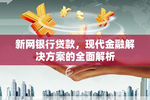 民勤新网银行贷款，现代金融解决方案的全面解析