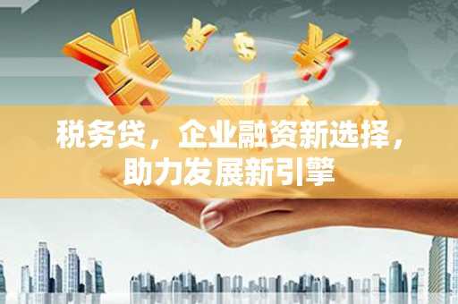 民勤税务贷，企业融资新选择，助力发展新引擎