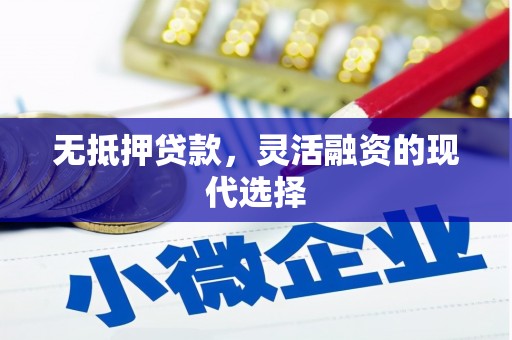 民勤无抵押贷款，灵活融资的现代选择