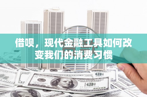 民勤借呗，现代金融工具如何改变我们的消费习惯