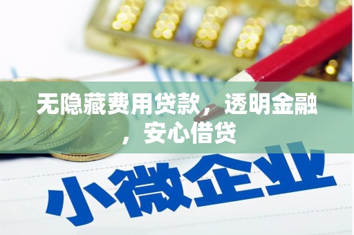 民勤无隐藏费用贷款，透明金融，安心借贷