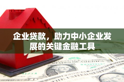 民勤企业贷款，助力中小企业发展的关键金融工具
