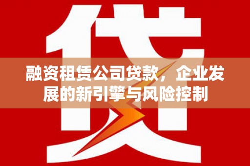 民勤融资租赁公司贷款，企业发展的新引擎与风险控制