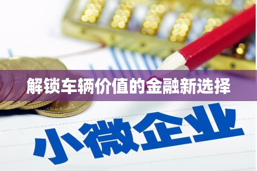 民勤解锁车辆价值的金融新选择
