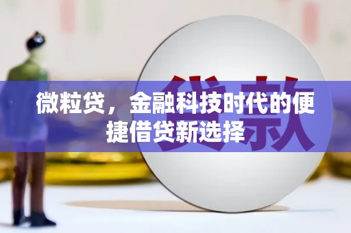 民勤微粒贷，金融科技时代的便捷借贷新选择