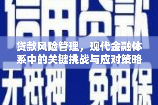 民勤贷款风险管理，现代金融体系中的关键挑战与应对策略