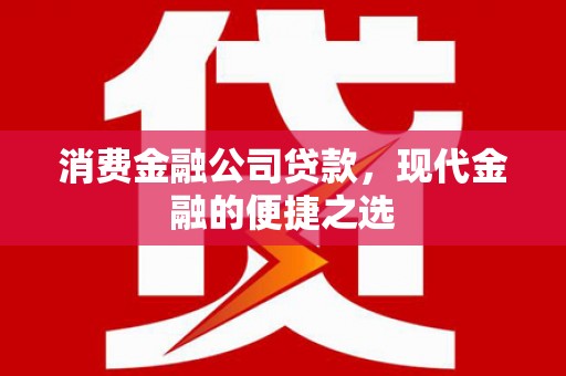 民勤消费金融公司贷款，现代金融的便捷之选