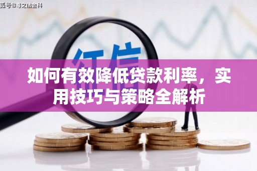 民勤如何有效降低贷款利率，实用技巧与策略全解析