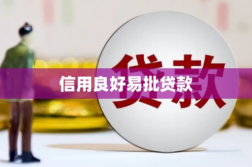 民勤信用良好易批贷款