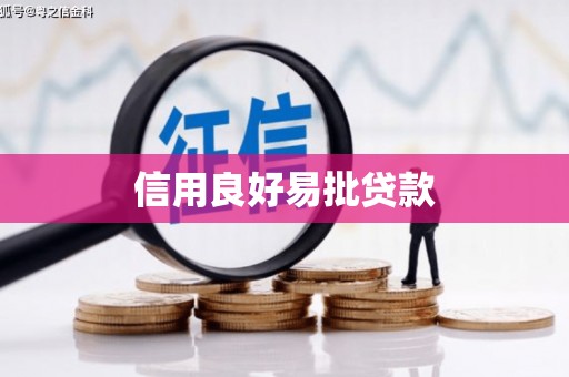 民勤信用良好易批贷款