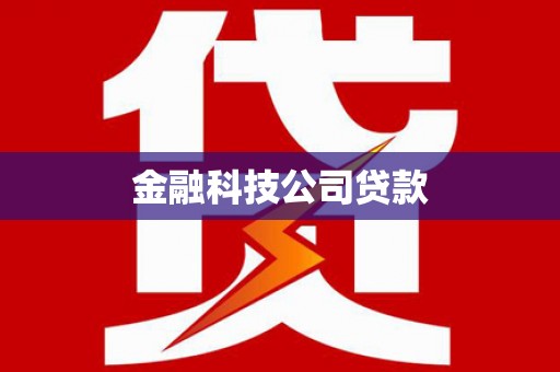 民勤金融科技公司贷款