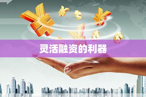 民勤灵活融资的利器
